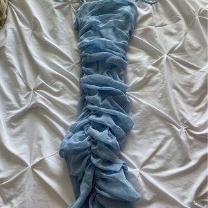 blue dress